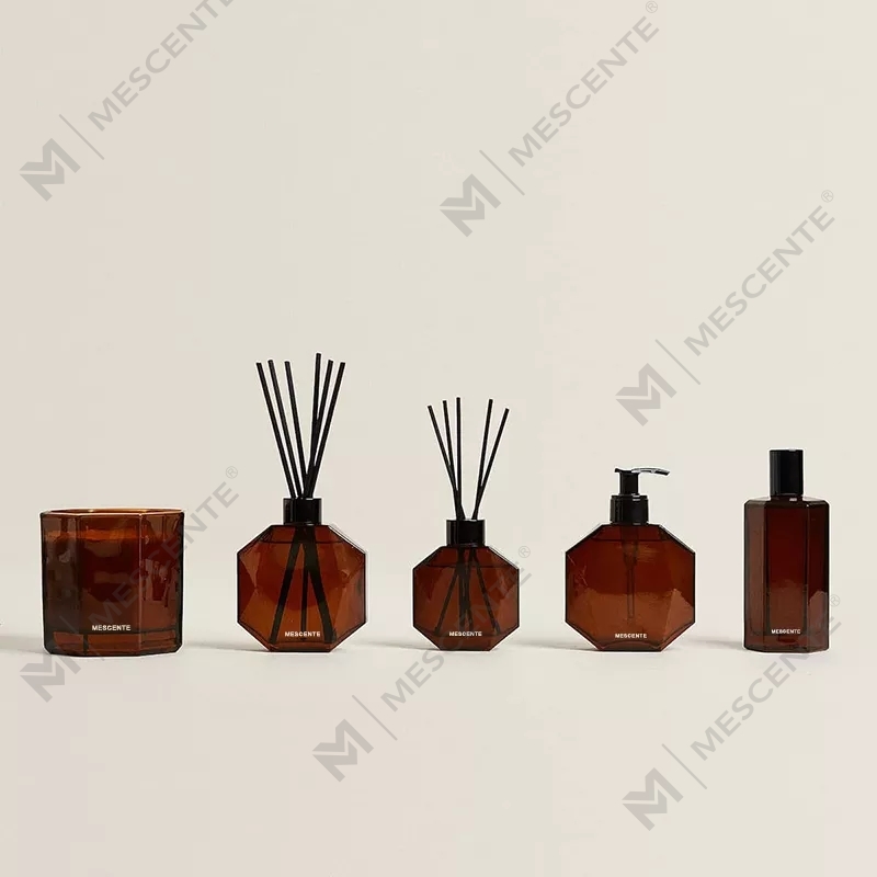 Label pribadi mewah khusus M&Scent 200ml 500ml diffuser buluh rumah dengan kotak