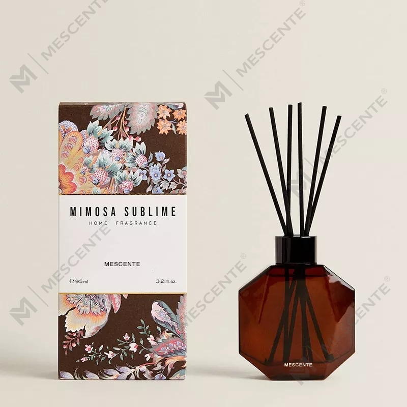 Label pribadi mewah khusus M&Scent 200ml 500ml diffuser buluh rumah dengan kotak