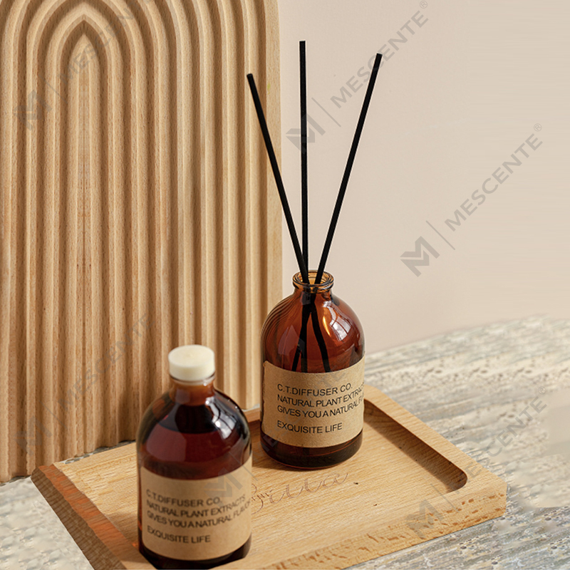 Penyebar buluh rumah dekorasi mewah M&Scent dan set lilin beraroma dengan kemasan kotak