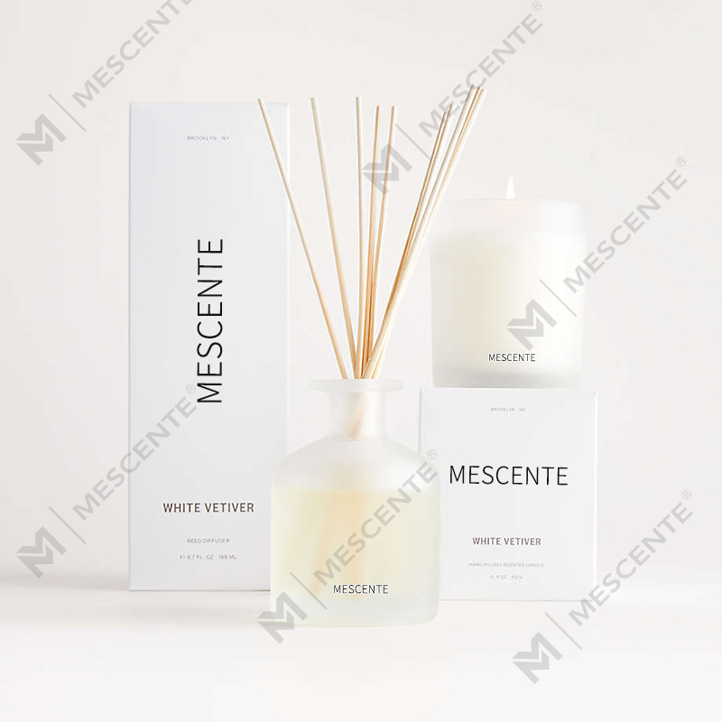 M&Scent grosir mewah private label lilin beraroma lilin kedelai dengan kotak