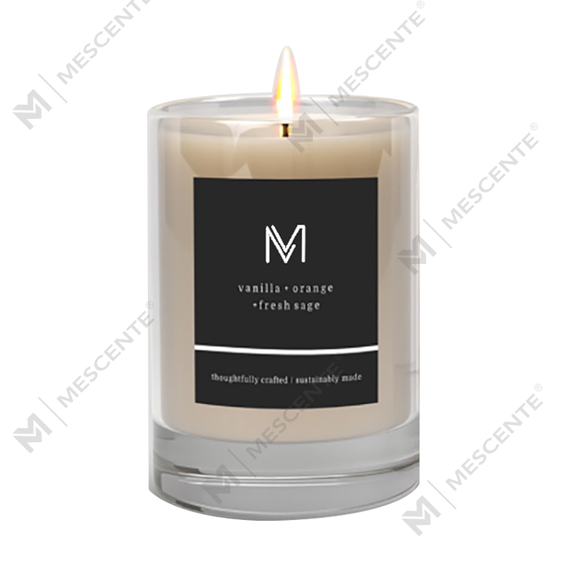 Pabrik grosir M&Scent langsung mewah label pribadi lilin beraroma lilin kedelai dengan kotak dalam jumlah besar