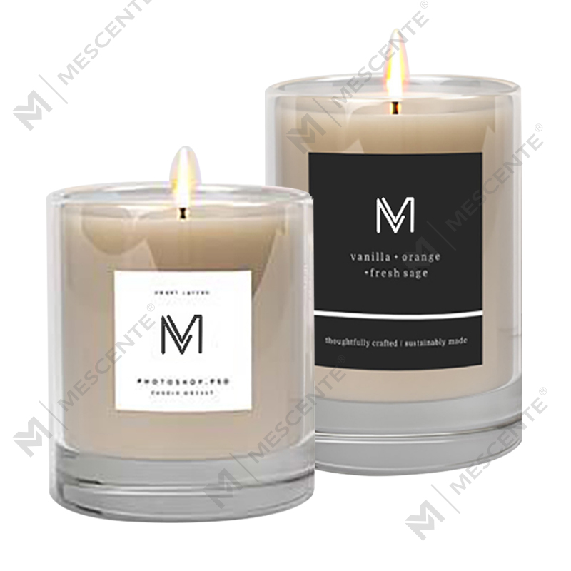 Pabrik grosir M&Scent langsung mewah label pribadi lilin beraroma lilin kedelai dengan kotak dalam jumlah besar