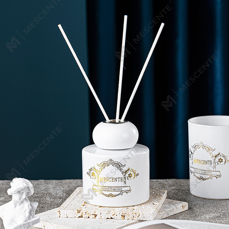 M&Scent penyebar buluh lilin beraroma aroma lilin private label mewah dengan kemasan kotak