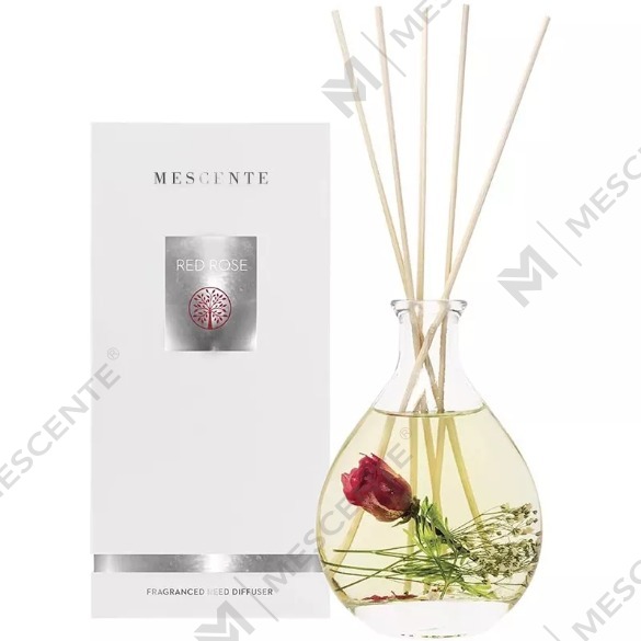 M&Scent grosir mewah private label botol kaca rotan tongkat reed diffuser set dengan stopper