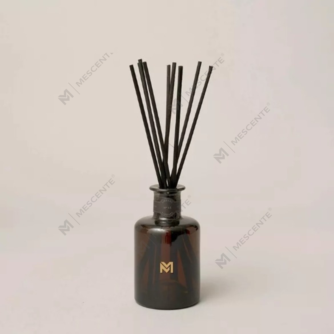 M&Scent grosir mewah 500ml botol hitam diffuser Reed aroma reed diffuser dengan kotak hadiah