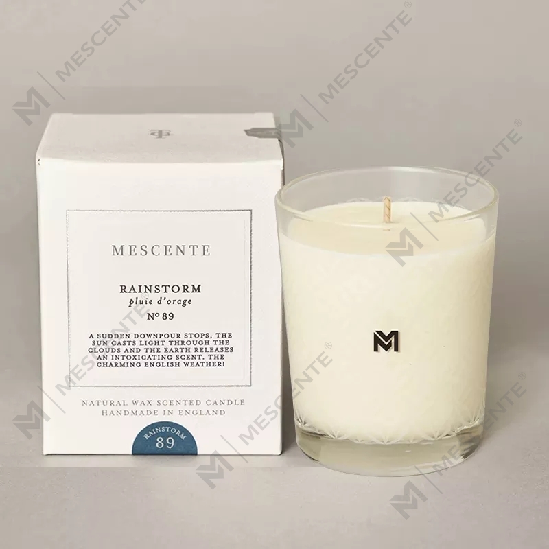 M&Scent Grosir Baru Mewah Kustom Label Pribadi Stoples Kristal Natal Lilin Kedelai Beraroma Kerzen Dengan Tutup