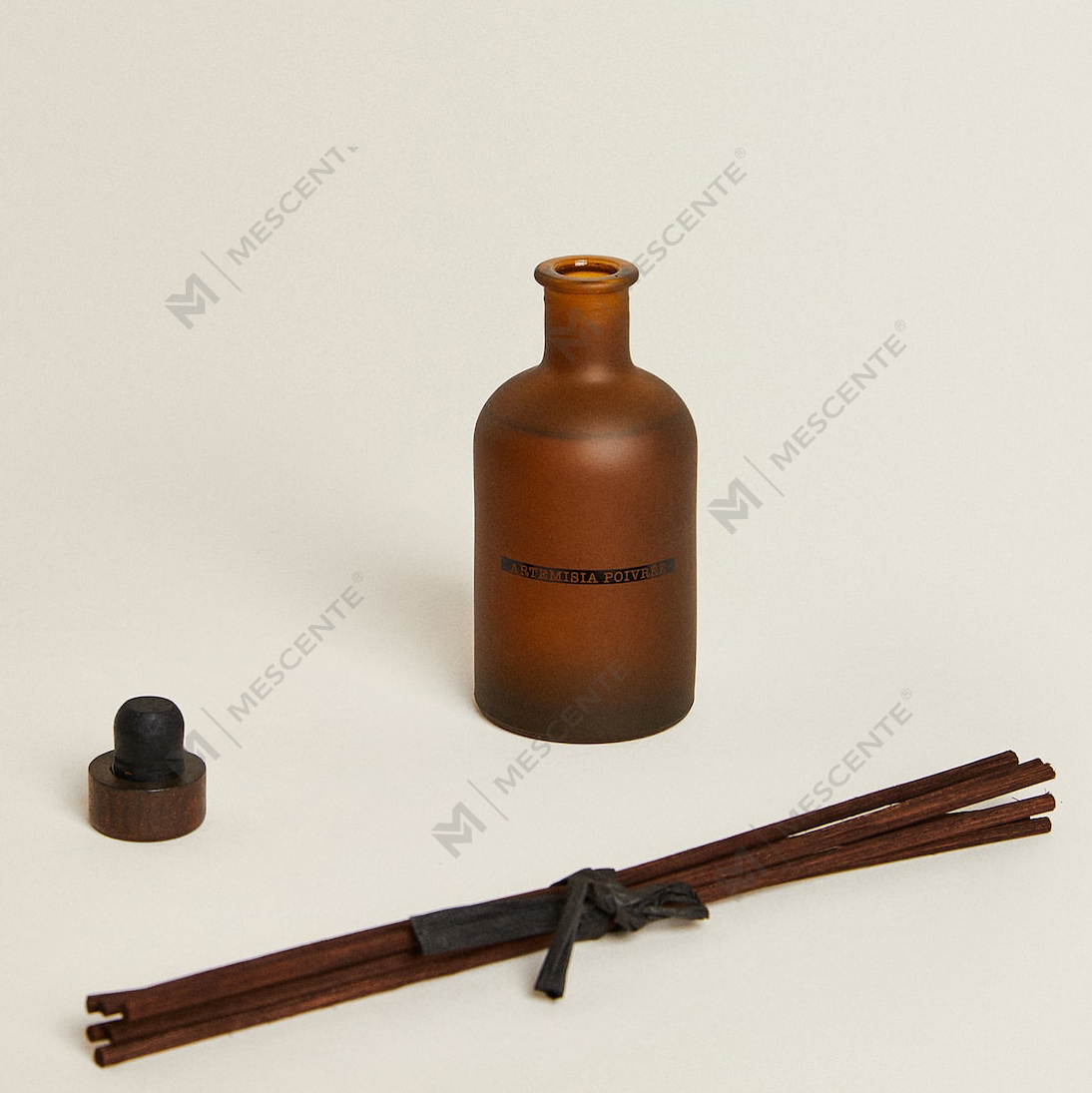 Botol Buram Hitam Besar Mewah 50Ml 300Ml Set Minyak Penyebar Buluh Minyak Esensial Aroma Bunga Kering Bunga Kering Jumlah Besar