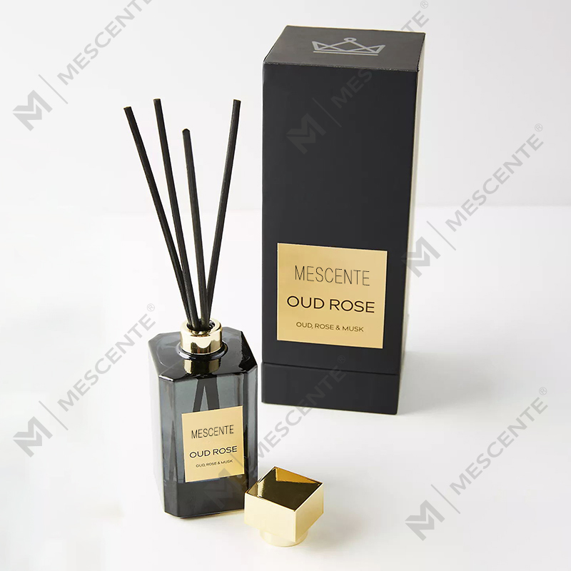 Botol Besar Dekoratif Travertine Porselen Label Putih Thailand Fragrance Reed Diffusers Vessel