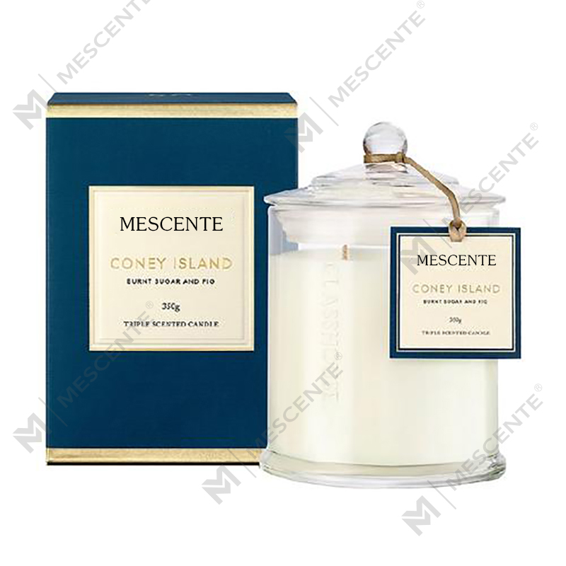 M&Scent Grosir Mewah Label Pribadi Kustom Toples Kubah Natal Lilin Kedelai Beraroma Dengan Tutup