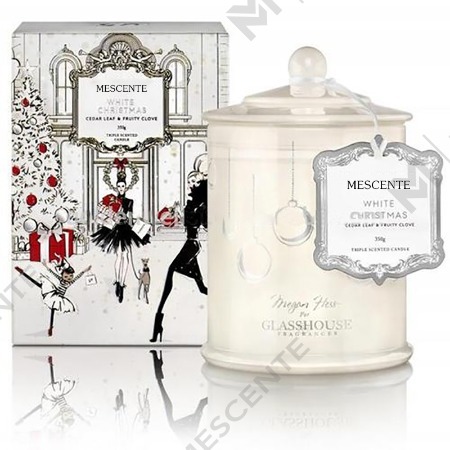 M&Scent Grosir Mewah Label Pribadi Kustom Toples Kubah Natal Lilin Kedelai Beraroma Dengan Tutup
