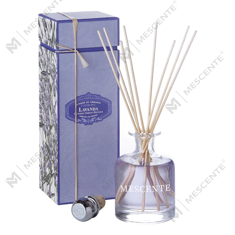 Musim Semi Mewah 400ml Botol Merah Muda Ramah Lingkungan Semen Kulit Abu-abu Magnolia Aroma Bunga Tongkat Reed Diffuser